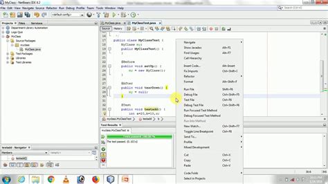 netbeans add test package|netbeans junit option.